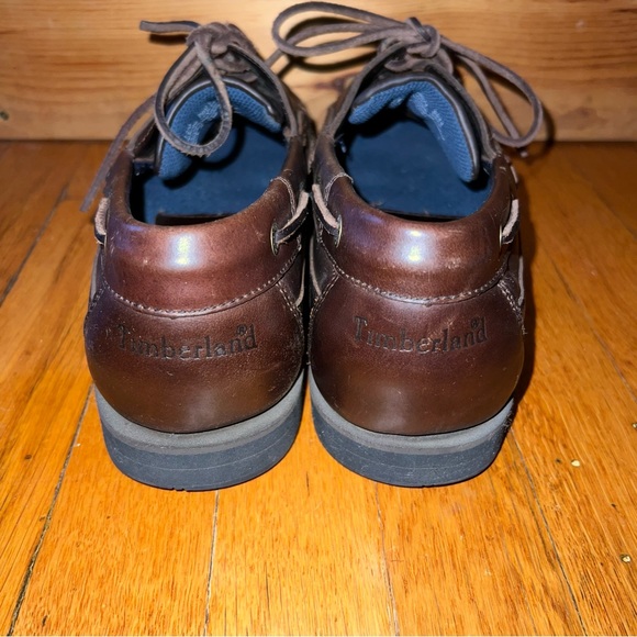 Timberland mens brown leather Boat Shoes Excellent condition - Picture 5 of 6